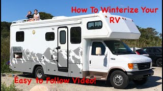 Class C Winterization # How To DYI # With a Rare RV! Bigfoot 30MH26SL!
