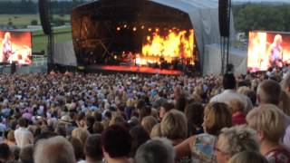 Tom Jones: Burning Hell at Sandown Park, UK 30th July 2014