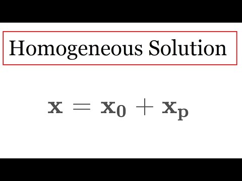 Homogeneous and Particular