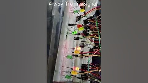 Implementing a 4-Way Traffic Signal Using Basic Logic Gates