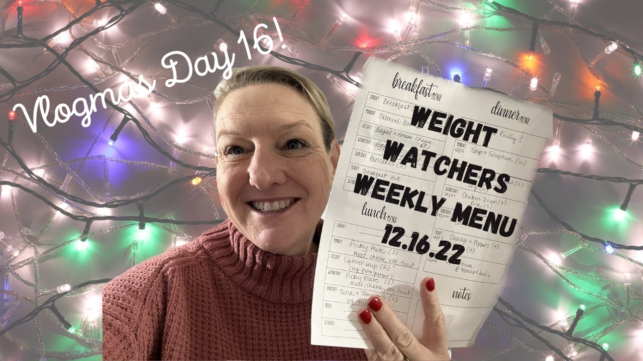 Weight watchers weekly menu plan not a lot of cooking here this week