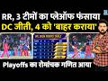 IPL Points Table : DC की जीत ने RR समेत 3 टीमों का Playoffs फंसाया! 4 को बाहर कराया! RCB, CSK, PBKS