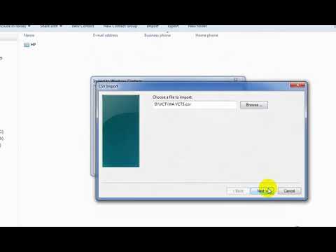 IMPORT FILE CSV KE VCARD