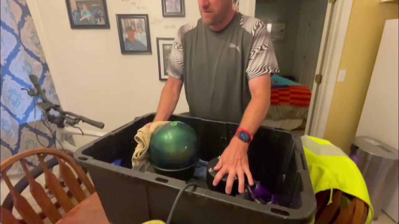 I’m using my innovative bowling ball spinner. That I truly love so much