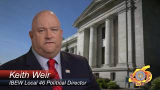 IBEW Local 46. Register to Vote message #3