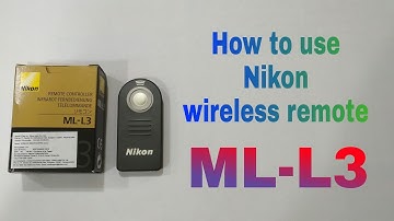 Nikon wireless remote ML-L3 how to use?