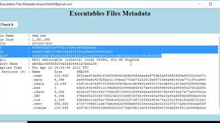 FORENSICS TOOLS||METADATA||EXECUTABLE METADATA||