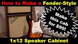 How to make a Fender-style 1x12 Speaker Cabinet