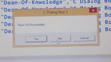 C Dialog Boxes