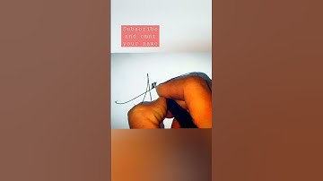 Aarush name signature ✍️🤟 #like #subscribe #shorts #pencil #signature