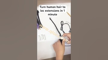 Make human hair loc extensions naturally with instant locs machine  #dreadlockmachine #instantlocs
