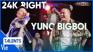 24k.Right cùng Yuno BigBoi càn quét NÓN VÀNG với Ổn Không , Brô? quá đỉnh | Rap Việt Live Stage