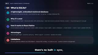 Details SQLite & react-native-sqlite-storage | React Native Interview (7.2) News