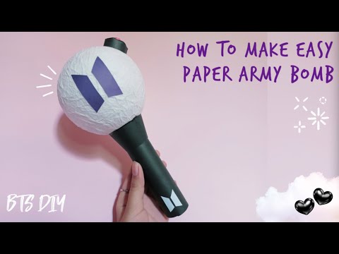 Easy paper ARMY Bomb making diy | BTS diy without printing
