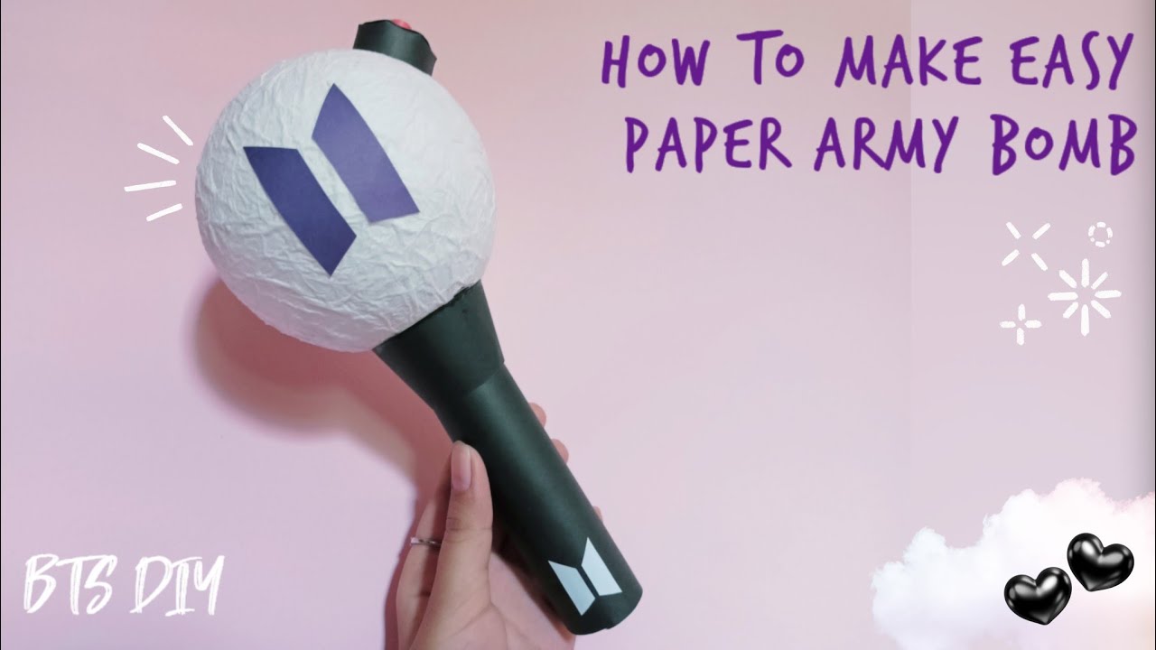 Easy paper ARMY Bomb making diy  BTS diy without printing 