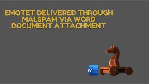 Emotet delivered through malspam via Word document attachment