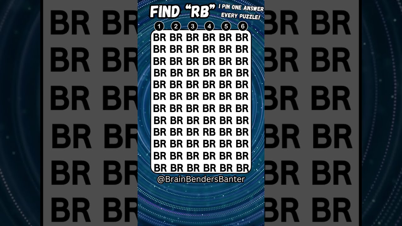 Fun With Letters Find The Elusive RB Shorts