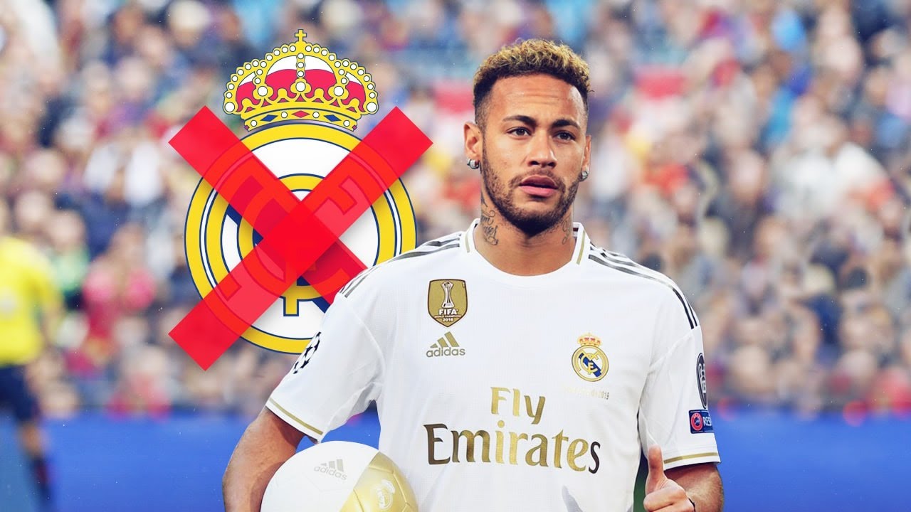 neymar with real madrid jersey