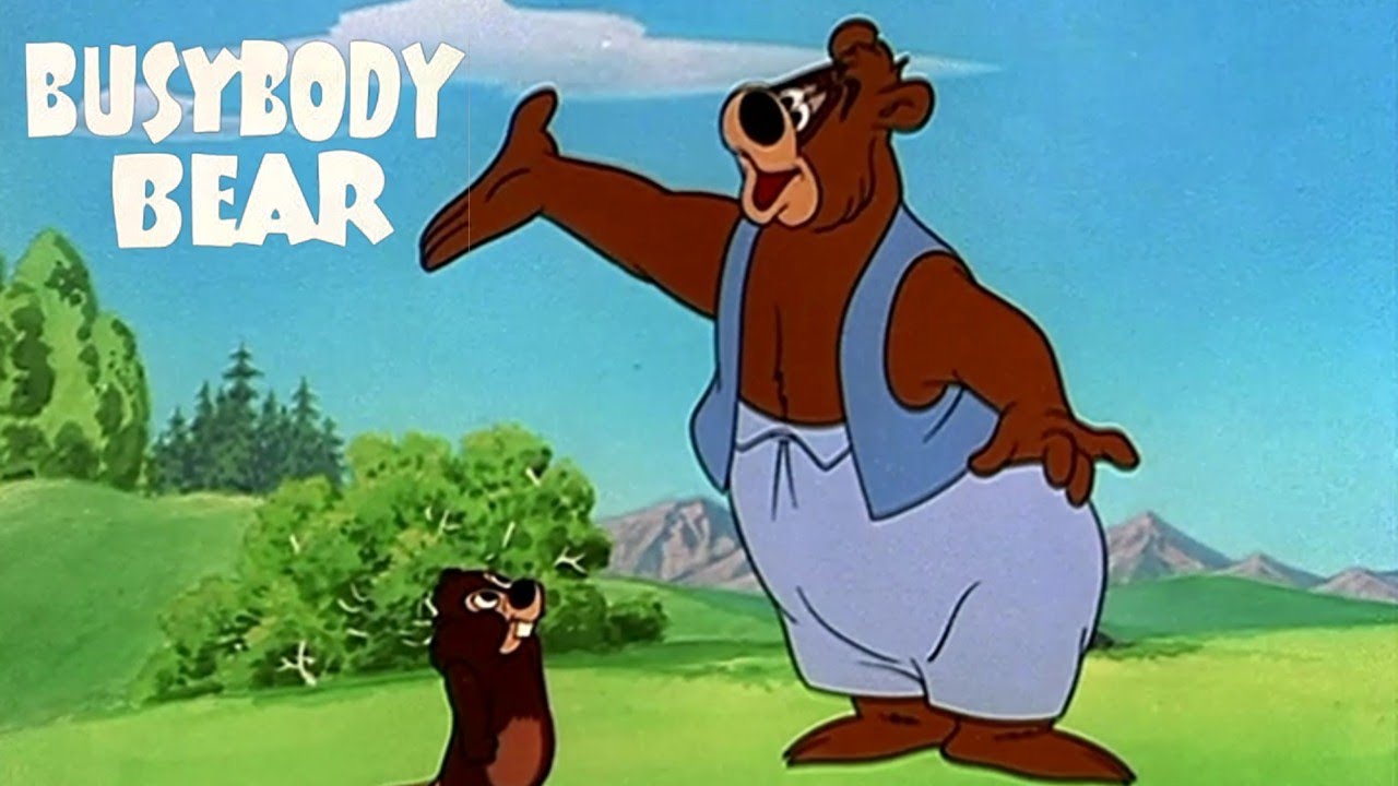 Busybody Bear 1952 MGM Barney Bear Cartoon Short Film 