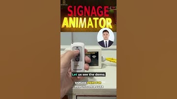 Control Signages from Remote .   Change animations easily . Plug & Play Signage Animator