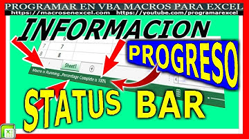 196 ❤️ Información PROGRESO 🔥 Procedimiento en STATUS BAR
