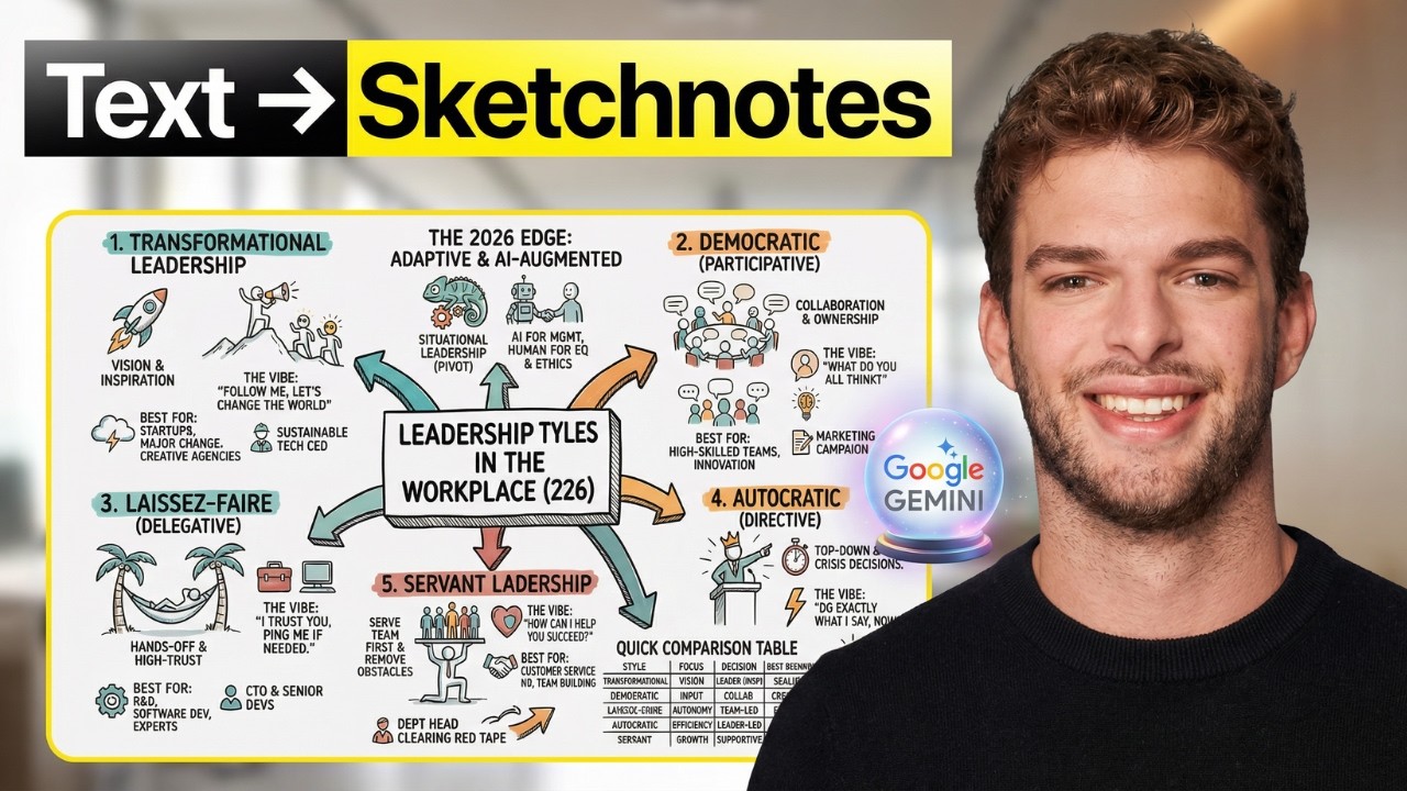 Create Sketchnotes with Gemini in 60 Seconds for Free!