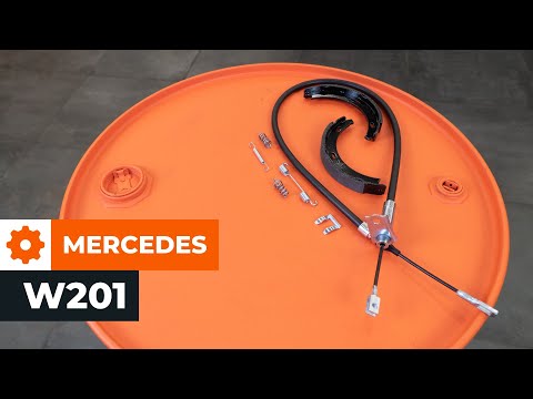 Cómo cambiar zapata y cable de freno de mano en MERCEDES W201 [VÍDEO TUTORIAL DE AUTODOC] @autodoces