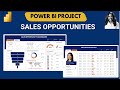 Power BI Project SALES OPPORTUNITY DASHBOARD//End to End Dashboard Power BI Tutorial for Beginners