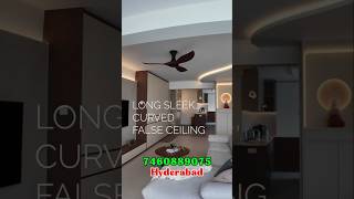 Sleek Curve False Ceiling ⚡ | DecoCraft Interior Solutions Hyderabad 7460889075