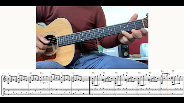 Can't Help Falling in Love (easy fingerstyle version with tab).