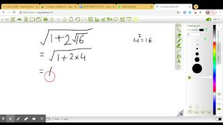 Ch Squares and Square Roots - Nested Square root Problem 1