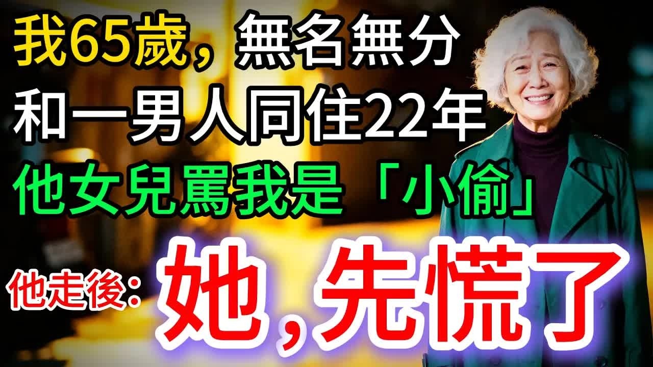我65歲，和他同住22年，他女兒罵我是小偷，我沒說話，只拿出1木盒，她，慌了…