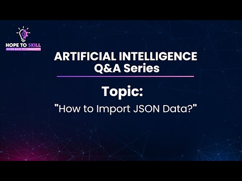 How to Import JSON Data?