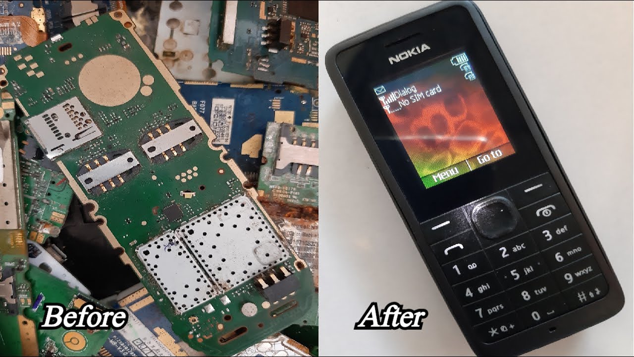 Abandoned old Nokia 107  Phone Motherboard Convert New Nokia 107 Phone.