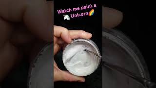 Unicorn face paint! 🦄 #facepaint #facepainting #unicorn #glitter