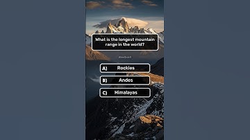 What Is the Longest Mountain Range in the World? Quiz | AlexQuizX 🏔️🧠🇺🇸
