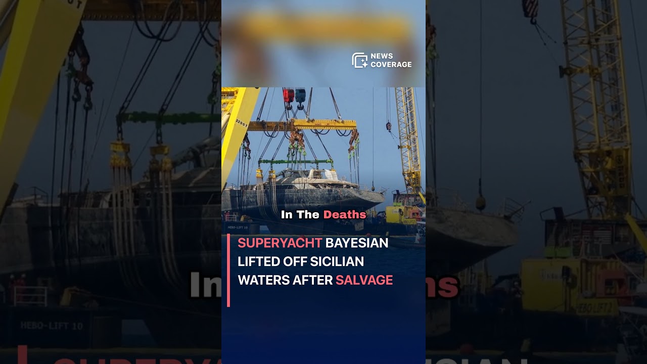 Superyacht Bayesian Lifted Off Sicilian Waters After Salvage 