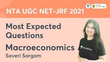 Most Expected Questions | MacroEconomics | NTA UGC NET-JRF 2021 | Saveri Sargam