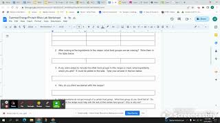 Video Directions-Oatmeal Energy/Protein Bites Lab Worksheet