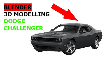 How To Model Dodge Challenger SRT Hellcat (2015) - Blender