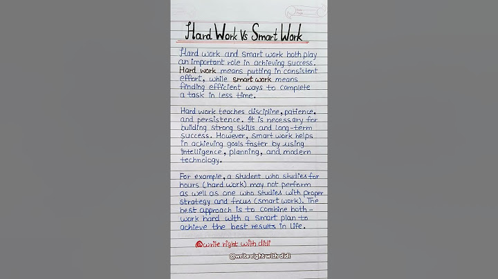 🌟𝗛𝗮𝗿𝗱 𝘄𝗼𝗿𝗸 𝘃𝘀 𝗦𝗺𝗮𝗿𝘁 𝘄𝗼𝗿𝗸✨✍🏻 #essay #hardwork #smartwork #english #essaywriting #shortsfeed #shorts