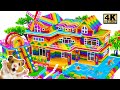 Satisfying Video | Build Fun Summer Villa With Magnetic Climbing Wall &amp; Underground Swimming Pool