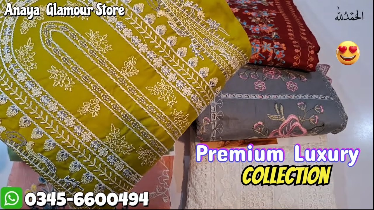 Premium Luxury | zara shahjahan | mushq | hussain rehar Chikankari Lawn Collection#anayaglamourstore