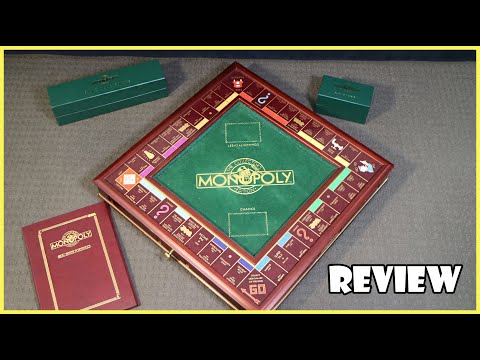 Franklin Mint Monopoly Edition Board Game Review! | Board Game
