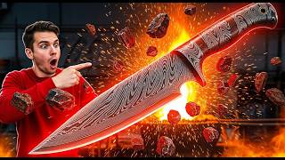 I Turned Rusty Scrap Metal Into An Insane Damascus Knife