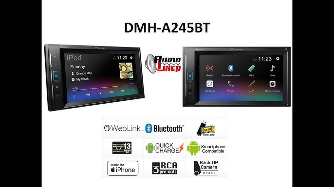  DMH-A245BT Digital Media AV Receiver with Bluetooth