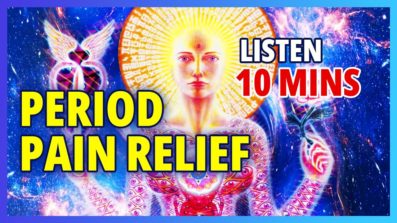 Period Pain Relief Sound Therapy Healing Female Energy Stop Menstrual Cramps, Back Pain