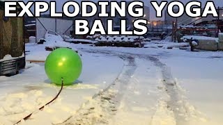 Exploding Yoga Balls  Waterjet Channel Shenanigans