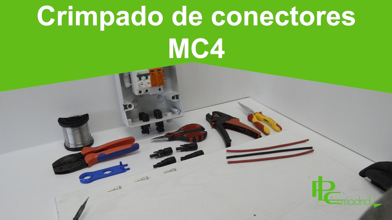 Cómo realizar el crimpado de conectores MC4 para instalaciones FV? 