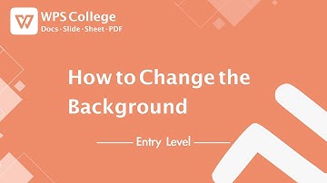 [WPS Office] PPT 1.1: How to Change the Background on WPS Presentation [Tutorial]